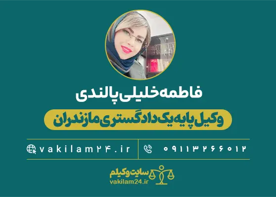 فاطمه خلیلی پالندی وکیل