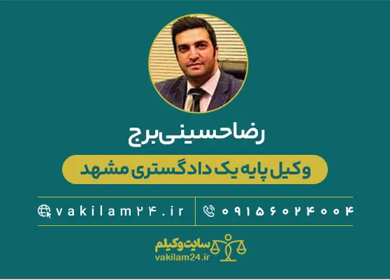 رضا حسینی‌برج وکیل