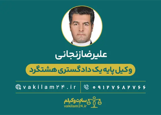علیرضا زنجانی وکیل