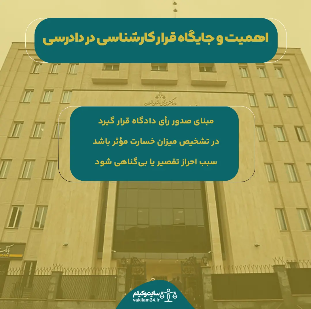 اهمیت و جایگاه قرار کارشناسی در دادرسی