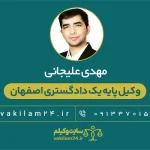 مهدی علیجانی وکیل پایه یک دادگستری اصفهان